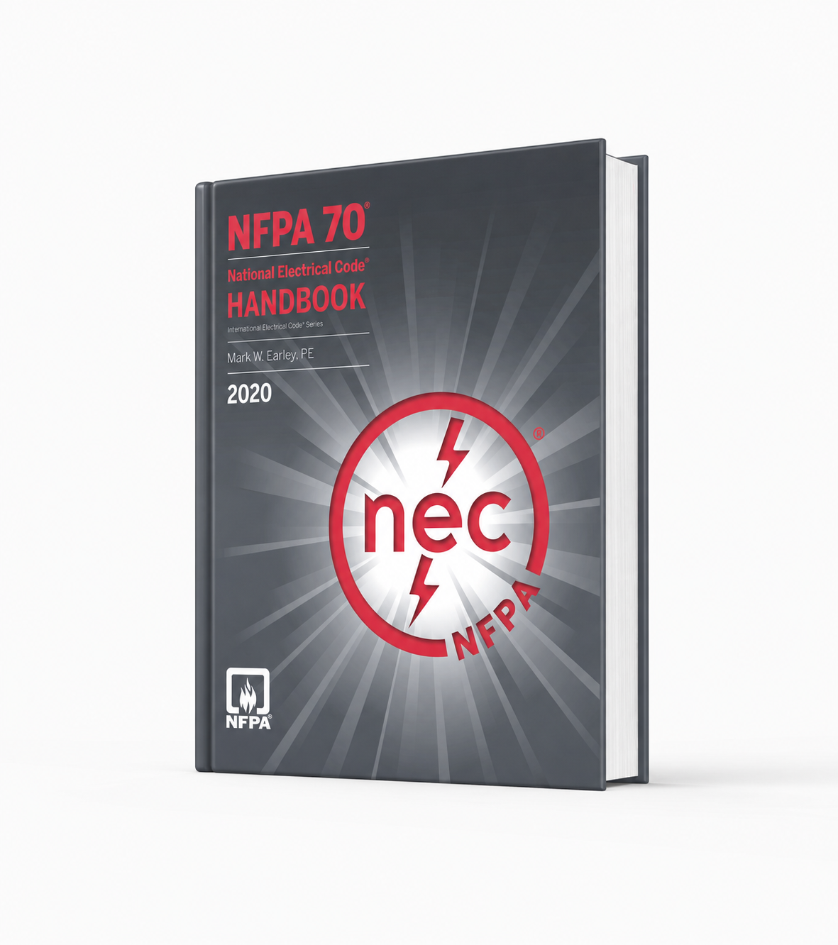 2020 NFPA 70 National Electrical Code Handbook — hardcover, front cover and page edge