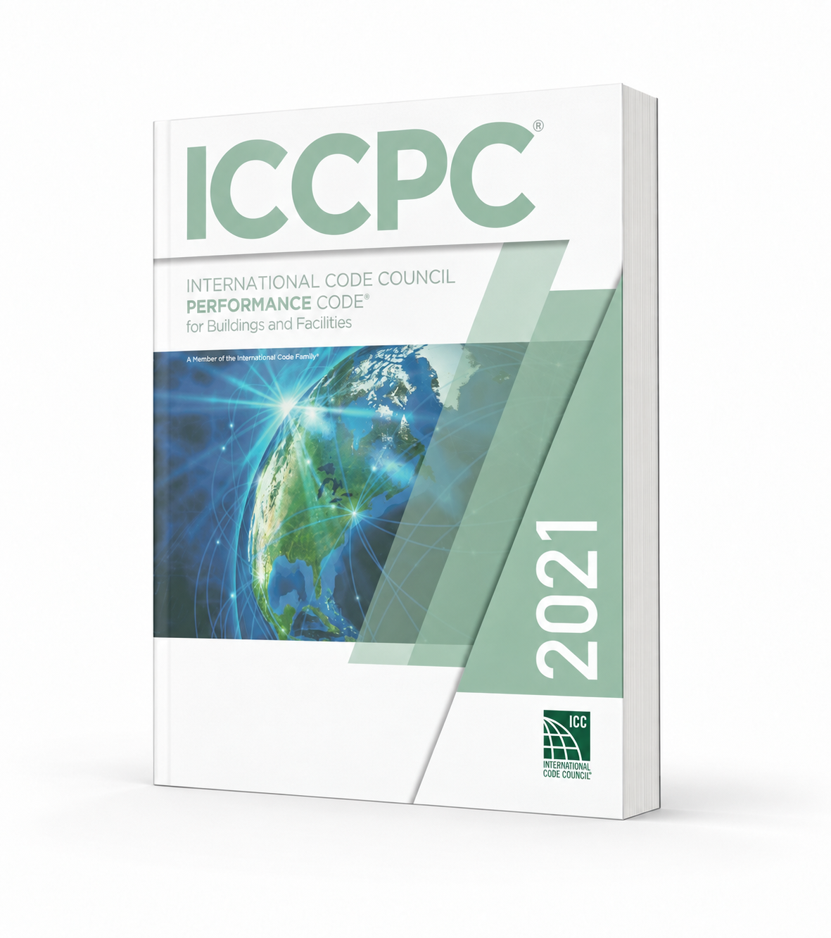 2021 ICC Performance Code® for Buildings and Facilities softcover standing view
