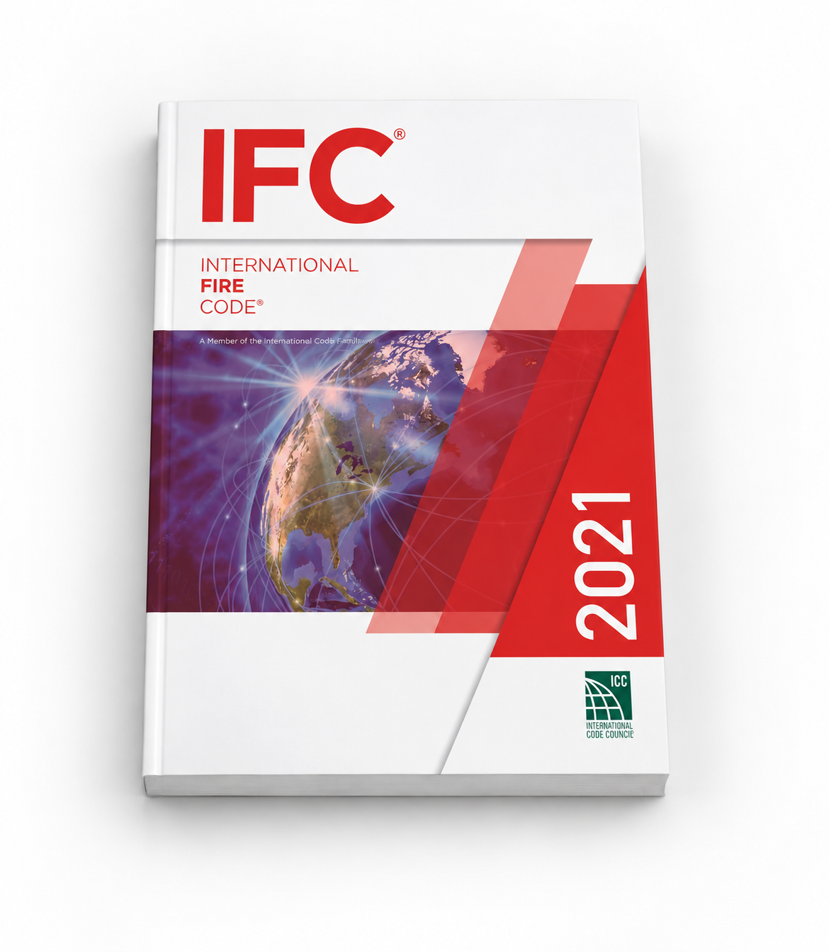 2021 International Fire Code® softcover flat view
