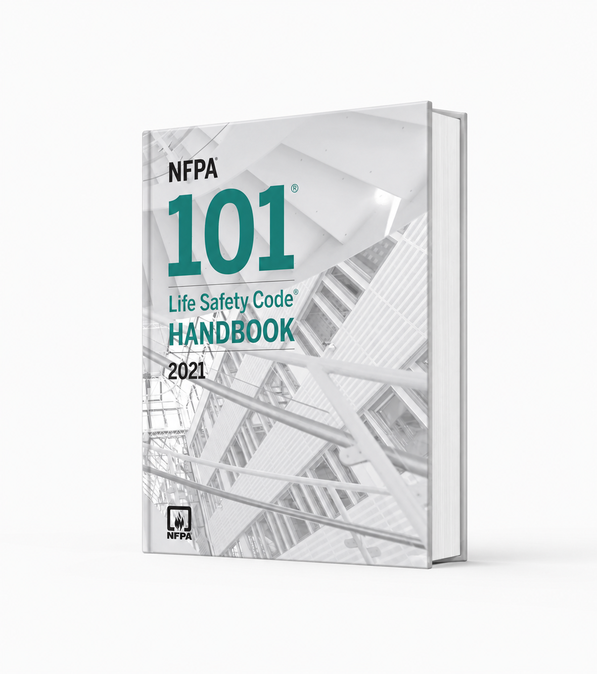 2021 NFPA 101 Life Safety Code Handbook — hardcover, front cover and page edge