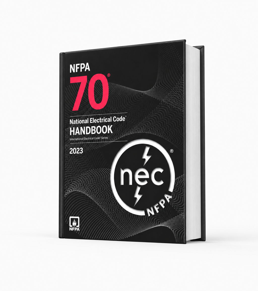 2023 NFPA 70 National Electrical Code Handbook — hardcover, front cover and page edge