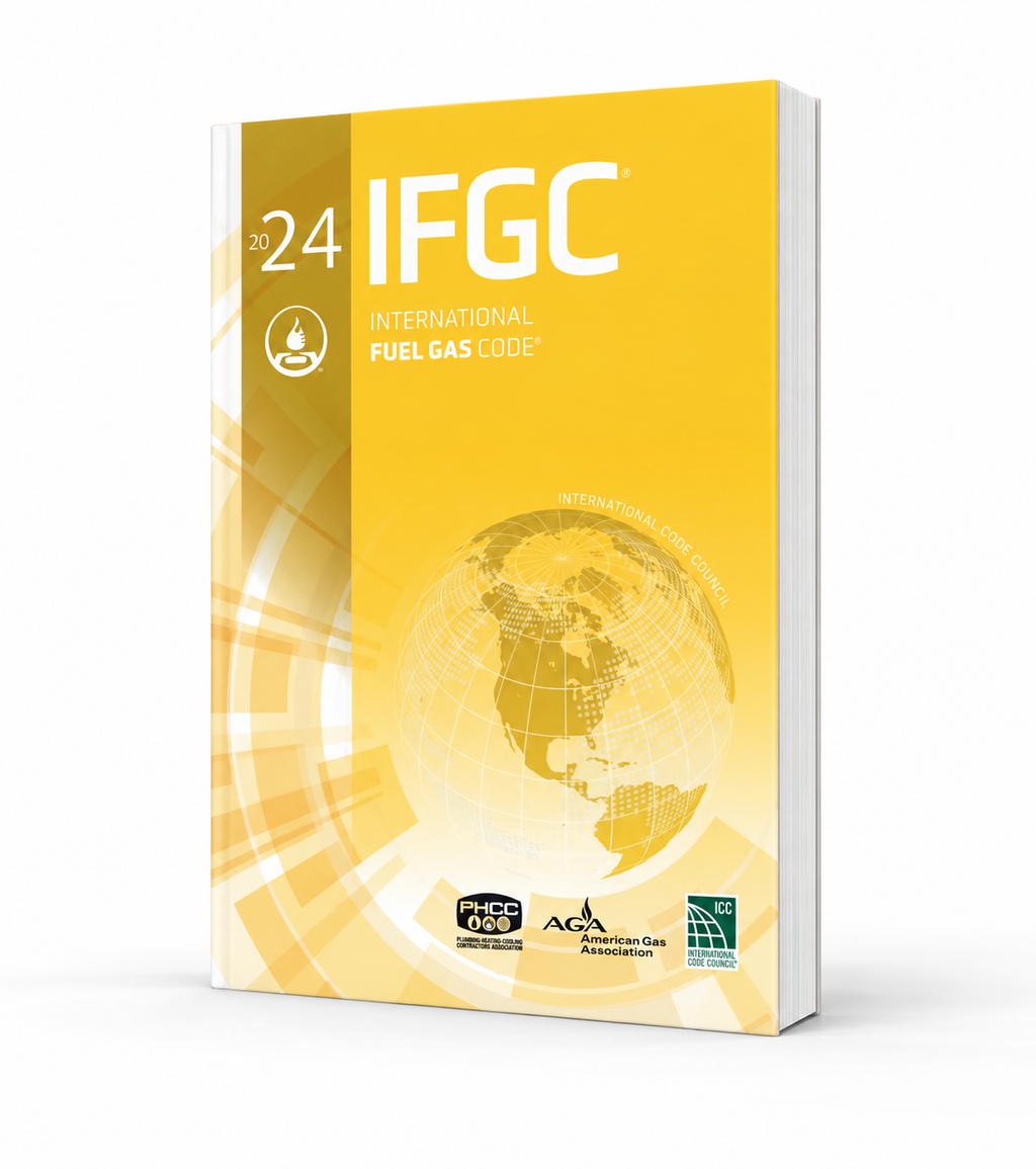 2024 International Fuel Gas Code® — softcover, standing upright