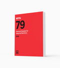 Product photo of 2018 NFPA 79 Electrical Standard for Industrial Machinery, standing upright with the front cover visible.